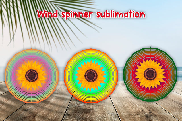 Wind spinner sublimation | Sunflower sublimation Sublimation Svetana Studio 