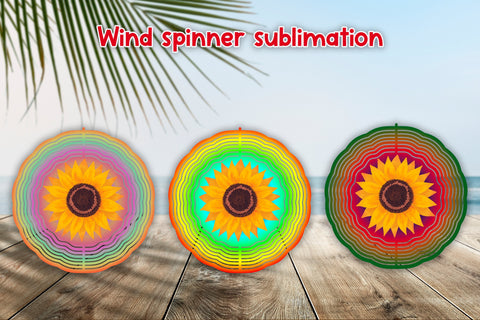 Wind spinner sublimation | Sunflower sublimation Sublimation Svetana Studio 