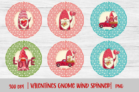 Wind spinner sublimation | Valentines gnome sublimation Sublimation Svetana Studio 