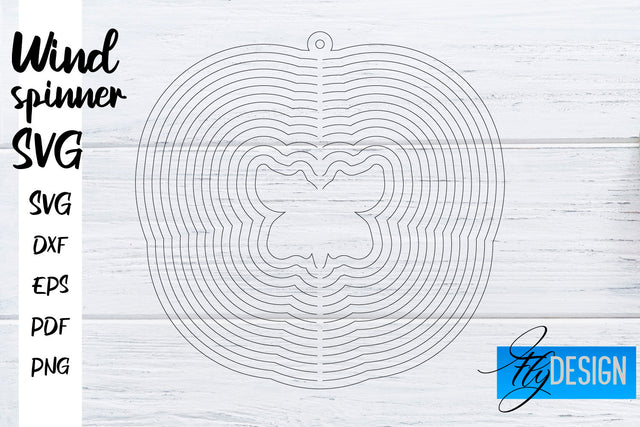 Wind Spinner SVG | Funny Wind Spinner SVG Fly Design 