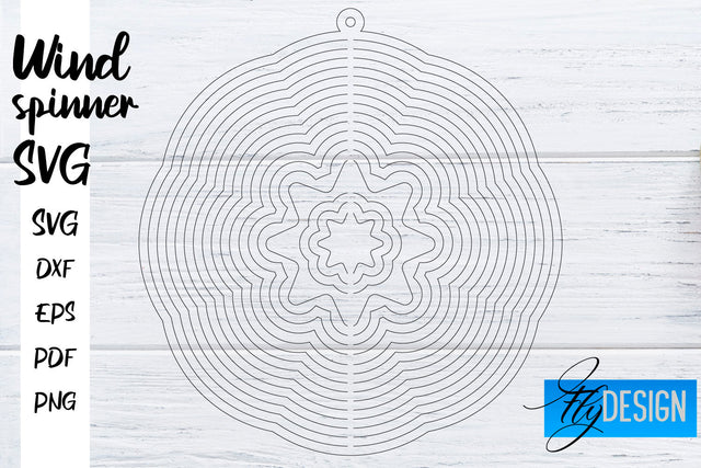 Wind Spinner SVG | Funny Wind Spinner SVG Fly Design 