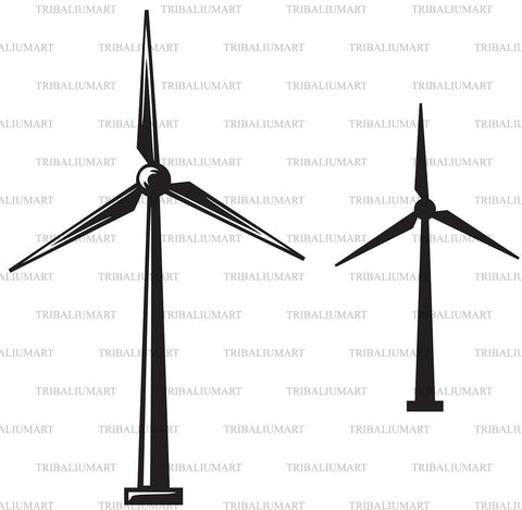 Wind Turbine SVG TribaliumArtSF 