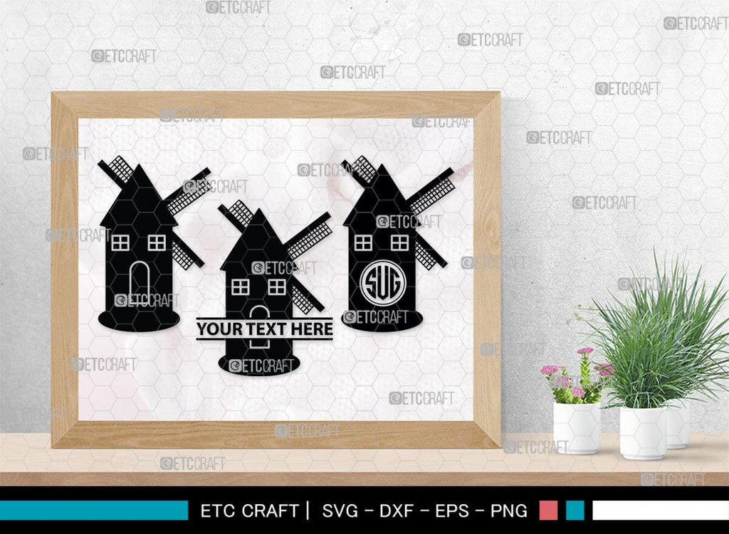 Windmill Electric Monogram, Windmill Electric Silhouette, Windmill ...