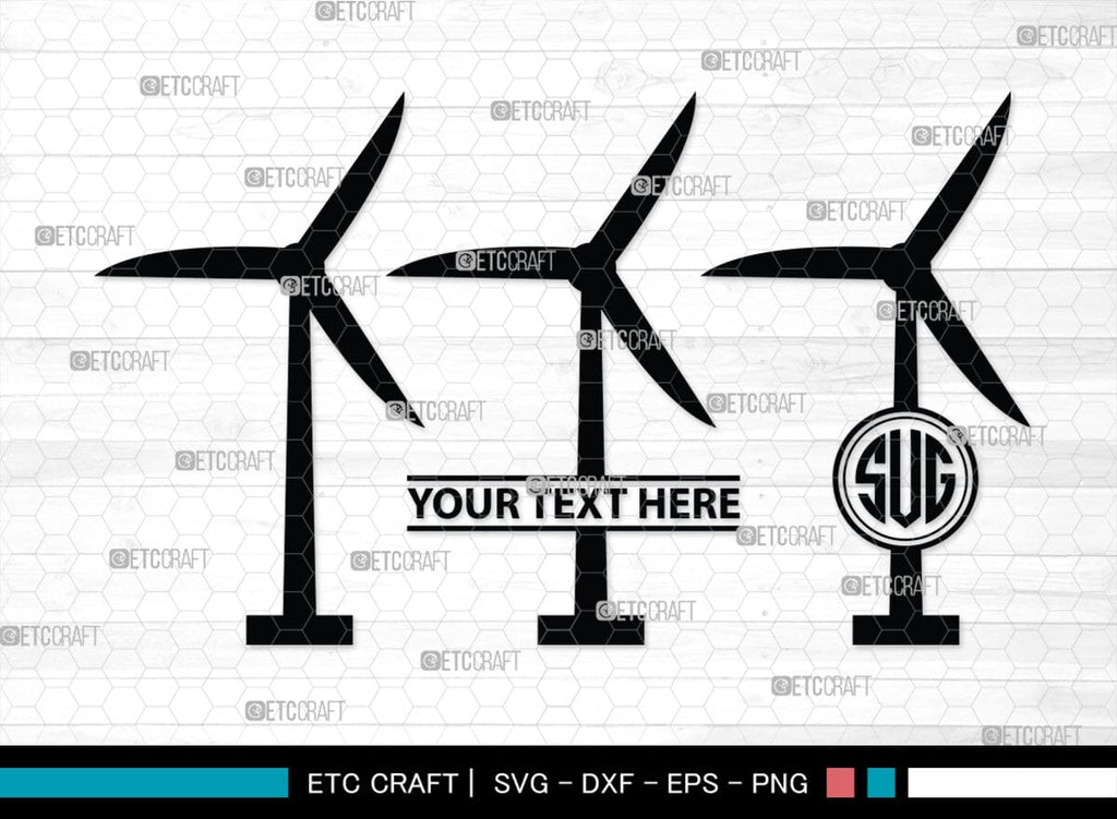 Windmill Electric Monogram, Windmill Electric Silhouette, Windmill ...