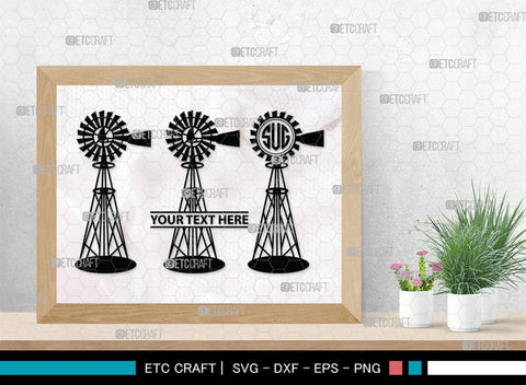 Windmill Electric Monogram, Windmill Electric Silhouette, Windmill Electric SVG, Windmill Svg, Old Windmill Svg, Farmhouse Windmill Svg, Electric Pole Svg, SB00481 SVG ETC Craft 