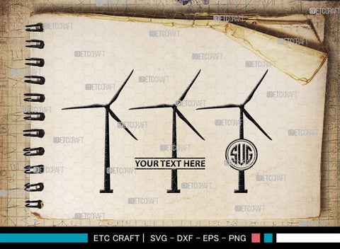 Windmill Electric Monogram, Windmill Electric Silhouette, Windmill Electric SVG, Windmill Svg, Old Windmill Svg, Farmhouse Windmill Svg, Electric Pole Svg, SB00481 SVG ETC Craft 