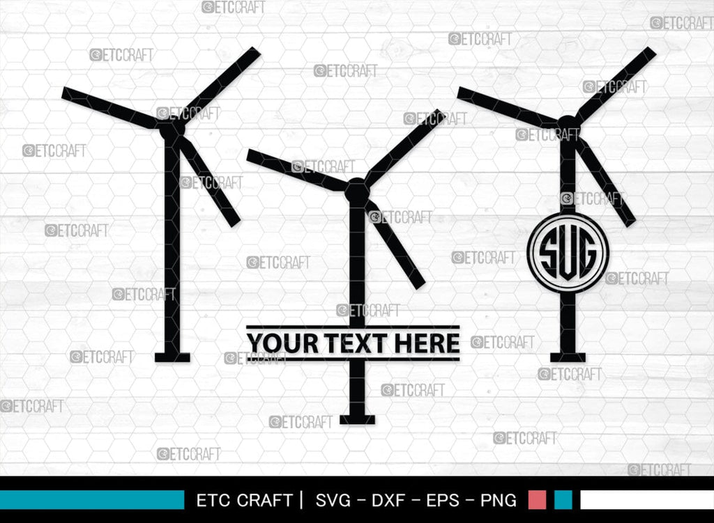 Windmill Electric Monogram, Windmill Electric Silhouette, Windmill ...