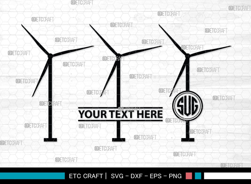 Windmill Electric Monogram, Windmill Electric Silhouette, Windmill ...