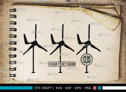 Windmill Electric Monogram, Windmill Electric Silhouette, Windmill Electric SVG, Windmill Svg, Old Windmill Svg, Farmhouse Windmill Svg, Electric Pole Svg, SB00481 SVG ETC Craft 