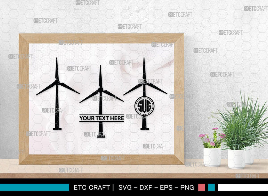 Windmill Electric Monogram, Windmill Electric Silhouette, Windmill ...