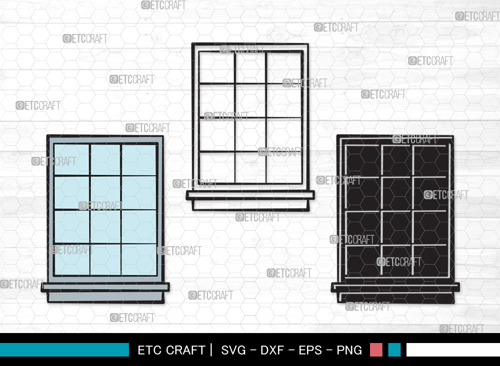 Window Clipart SVG, Church Windows Svg, Gothic Windows Svg, Casement ...