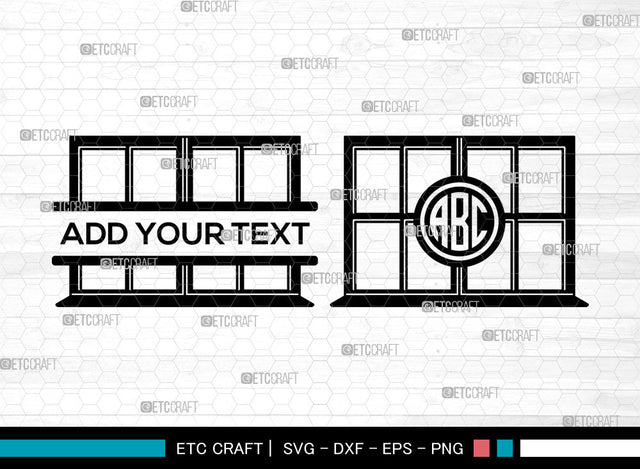 Window Monogram SVG, Casement Svg, Windows Frame Svg, Gothic Windows Svg, Circle Monogram Svg SVG ETC Craft 