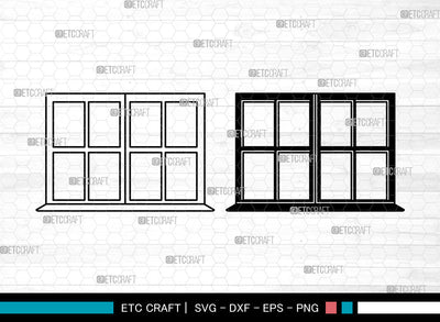 Window SVG, Casement Svg, Windows Frame Svg, Gothic Windows Svg, Windows Svg SVG ETC Craft 