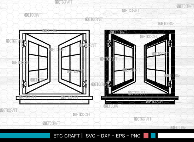 Window SVG, Casement Svg, Windows Frame Svg, Gothic Windows Svg, Windows Svg SVG ETC Craft 