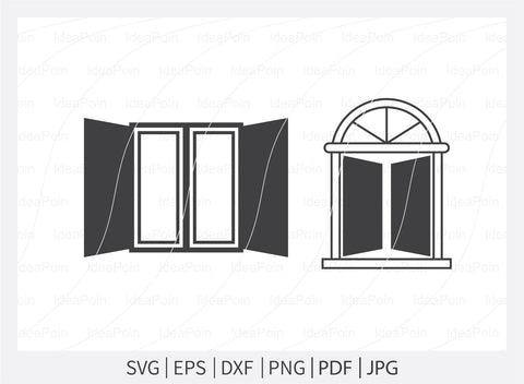 Windows Bundle Svg, Windows svg, Window Frame Png, Casement svg, Window File For Cricut, Windows Vector, Windows Clipart, Windows Silhouette SVG Dinvect 