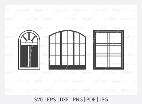 Windows Bundle Svg, Windows svg, Window Frame Png, Casement svg, Window File For Cricut, Windows Vector, Windows Clipart, Windows Silhouette SVG Dinvect 