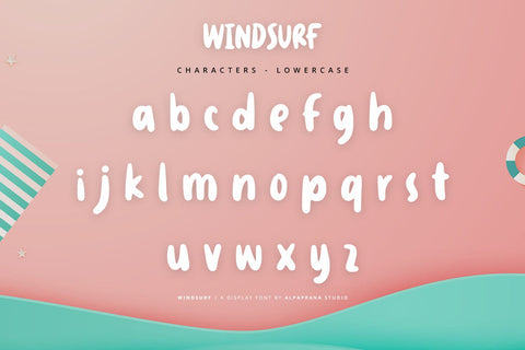 Windsurf - Playful Display Font Font Alpaprana Studio 