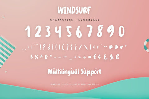 Windsurf - Playful Display Font Font Alpaprana Studio 