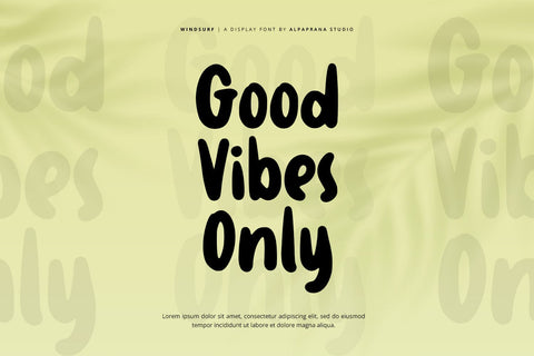 Windsurf - Playful Display Font Font Alpaprana Studio 