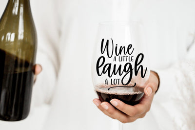 Wine A Little Laugh A Lot SVG SVG Simply Cutz 