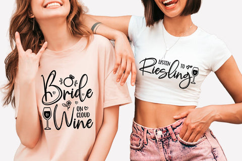 Wine bacheloretty party shirt svg, Funny bacheloretty party bundle SVG KMarinaDesign 