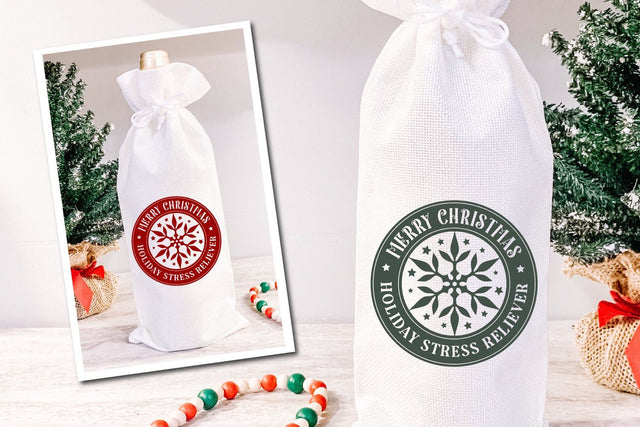 Wine Bag Quote SVG Christmas Wine Bag SVG SVG zoellartz 