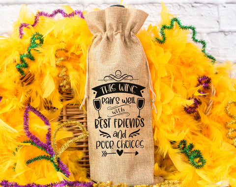 Wine Bag Quotes SVG Bundle, 6 Designs, Wine Tasting Is My Favorite Sport SVG, When Wine Goes In Wisdom Comes Out SVG, Life Is Good But Wine Makes It Better SVG SVG HappyDesignStudio 