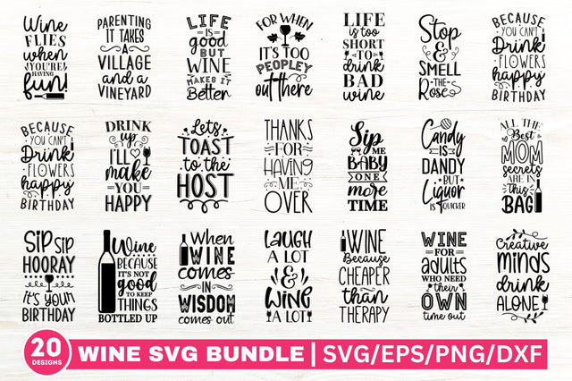 Wine Bag Quotes SVG bundle SVG SH_Tee store 