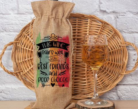 Wine Bag Sublimation Designs Bundle, 6 Wine Bag PNG Files, Drink Me I'll Make You Happy PNG, When Wine Goes In Wisdom Comes Out PNG Sublimation HappyDesignStudio 