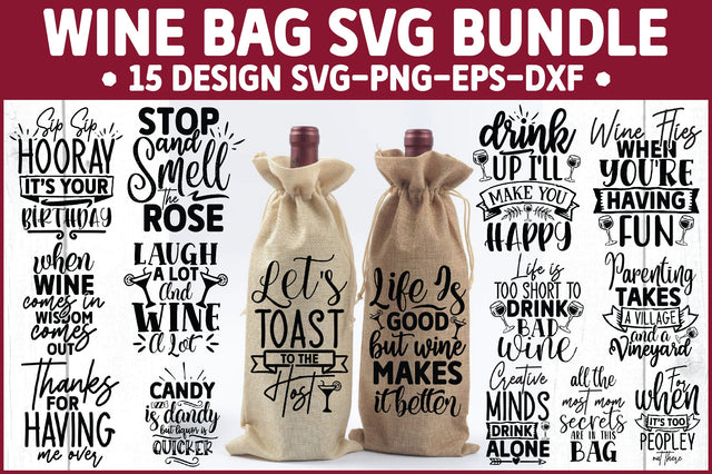Wine Bag SVG Bundle SVG Ariyan 