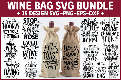 Wine Bag SVG Bundle SVG Ariyan 