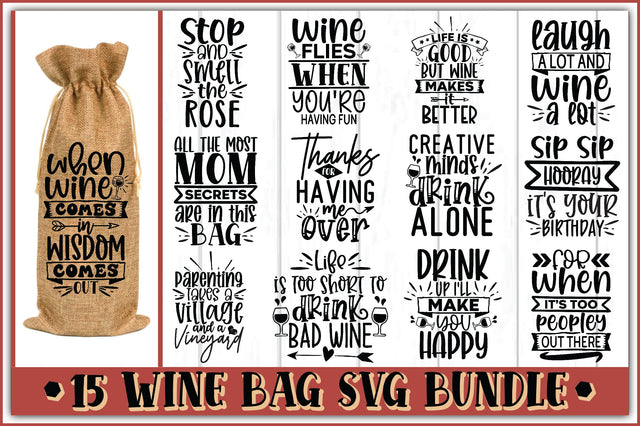 Wine Bag SVG Bundle SVG Ariyan 