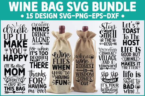 Wine Bag SVG Bundle SVG Ariyan 