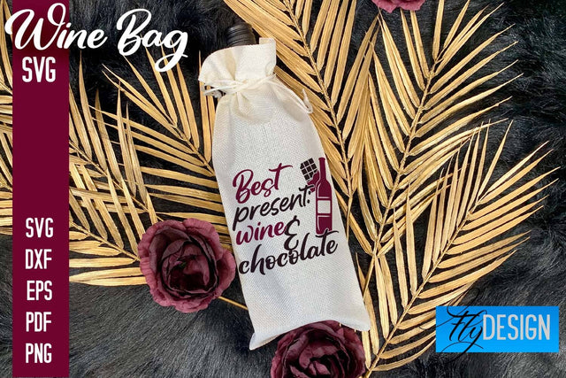 Wine Bag SVG Design |Wine Bag SVG Quotes | Party SVG Quotes SVG Fly Design 