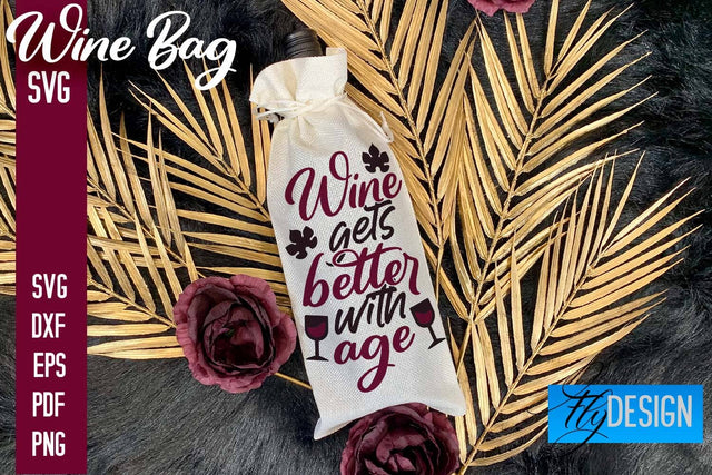 Wine Bag SVG Design |Wine Bag SVG Quotes | Party SVG Quotes SVG Fly Design 