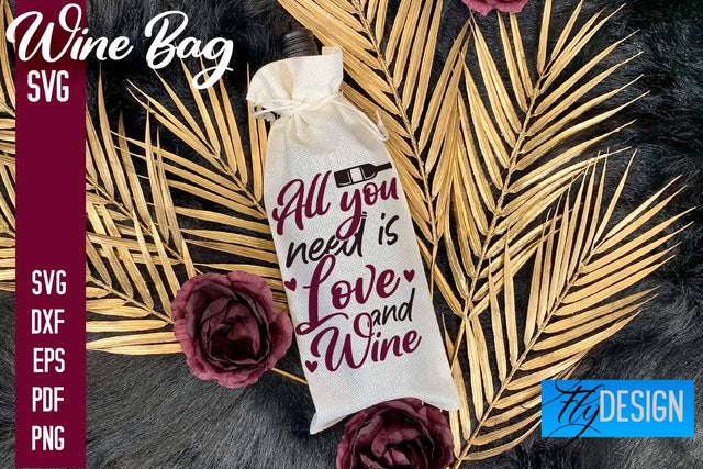Wine Bag SVG Design |Wine Bag SVG Quotes | Party SVG Quotes SVG Fly Design 