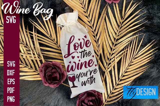 Wine Bag SVG Design |Wine Bag SVG Quotes | Party SVG Quotes SVG Fly Design 