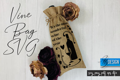 Wine Bag SVG | Wine Bag Quotes SVG | Wine SVG Design SVG Fly Design 
