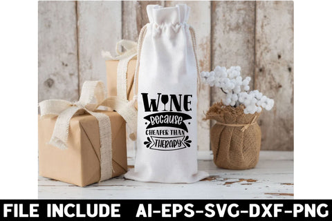 Wine because cheaper than therapy SVG Rupkotha 