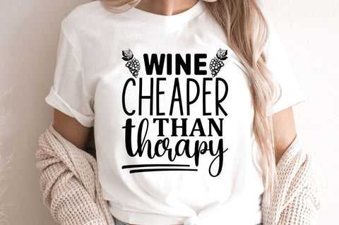 Wine cheaper than therapy SVG SVG Regulrcrative 