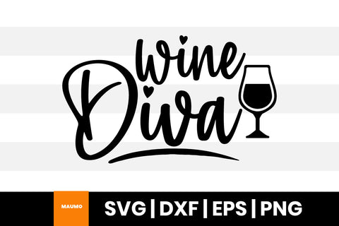 Wine diva svg quote SVG Maumo Designs 