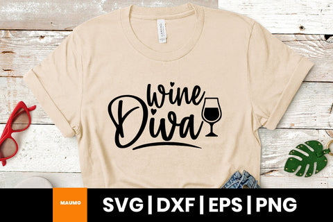 Wine diva svg quote SVG Maumo Designs 