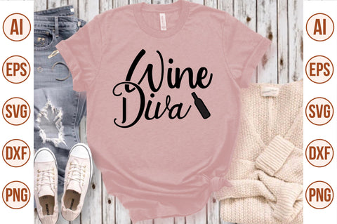 Wine Diva svg SVG nirmal108roy 