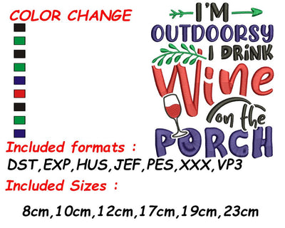 Wine Embroidery, Funny Wine, Wine Design, Wine Lovers Gift, Wine Lovers, Cute Wine Gift, Mom Embroidery Embroidery/Applique DESIGNS SVG Digital Designer 