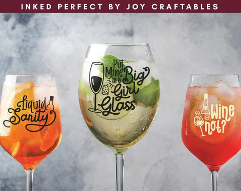 Wine Glass Bundle Vol 2 SVG Inked Perfect 