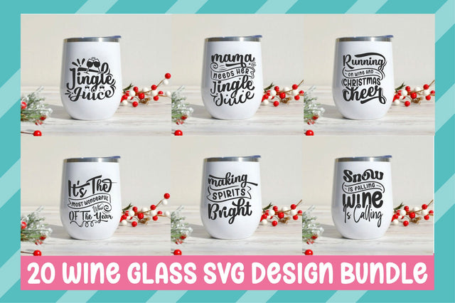 Wine Glass Svg Design Bundle SVG Rupkotha 