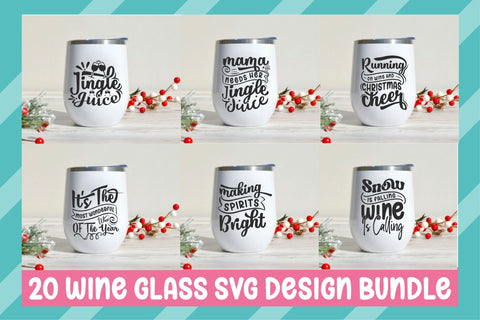 Wine Glass Svg Design Bundle SVG Rupkotha 