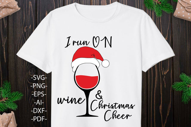 Wine glass Svg | Wine christmas shirt | Merry Christmas Svg | Iton on wine glass | Christmas glass svg | Svg, Png, Eps, Pdf. Dxf files SVG 1uniqueminute 