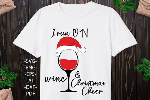 Wine glass Svg | Wine christmas shirt | Merry Christmas Svg | Iton on wine glass | Christmas glass svg | Svg, Png, Eps, Pdf. Dxf files SVG 1uniqueminute 