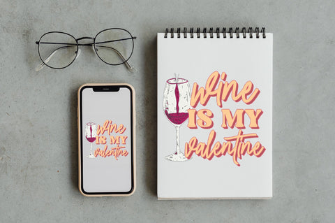 Wine is My Valentine Sublimation Sublimation Jagonath Roy 